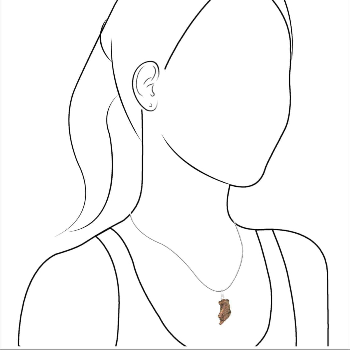 Nugget Copper Pendant