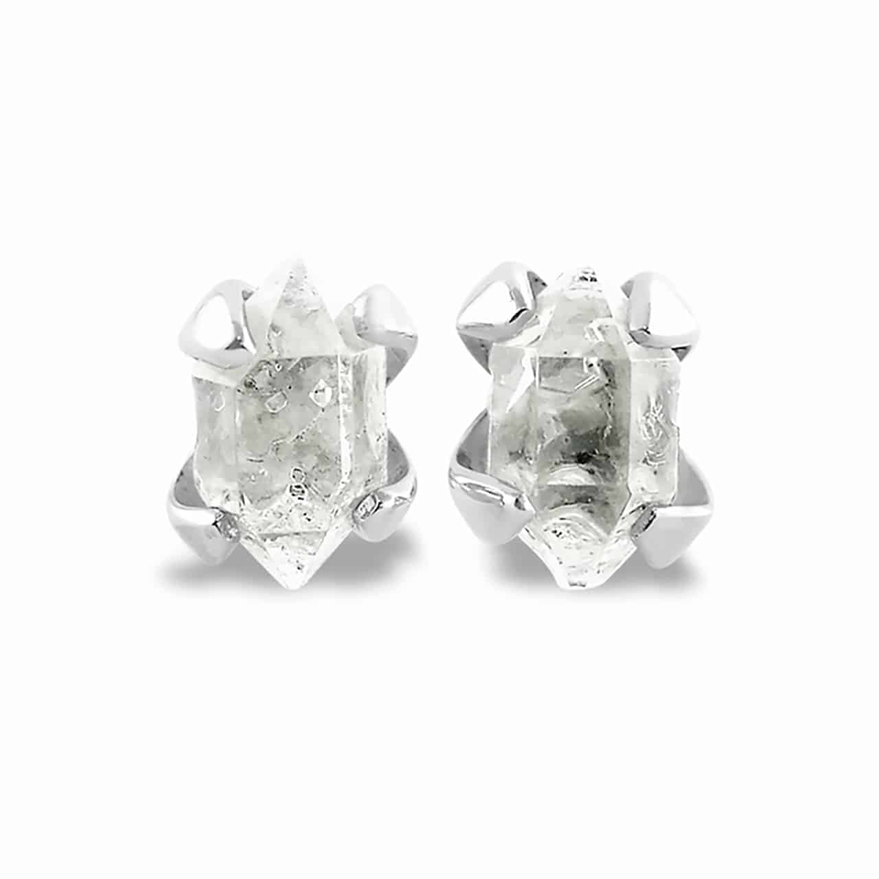 Starborn Herkimer Diamond Sterling Silver Post Earrings