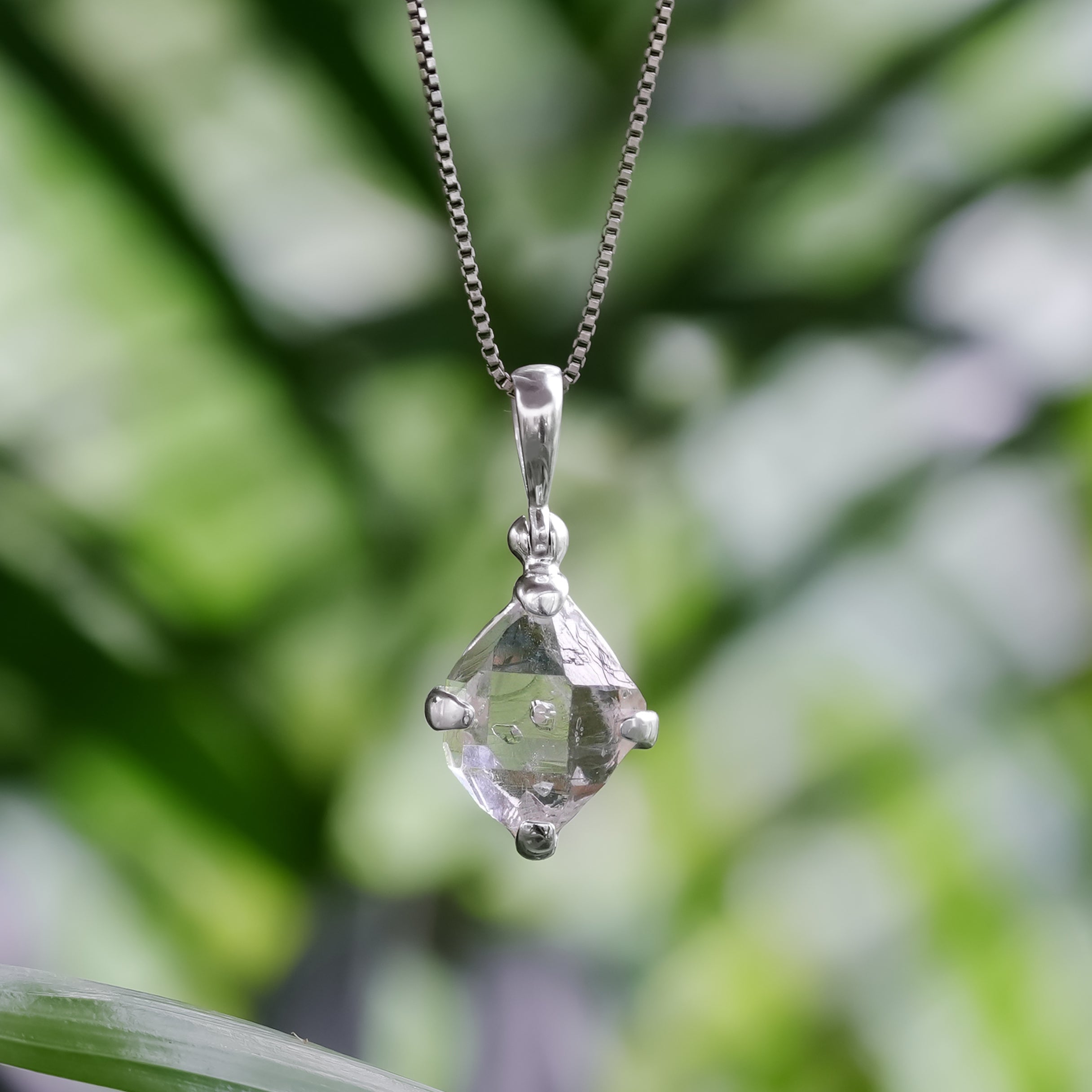 Starborn Herkimer Diamond Pendant in Sterling Silver