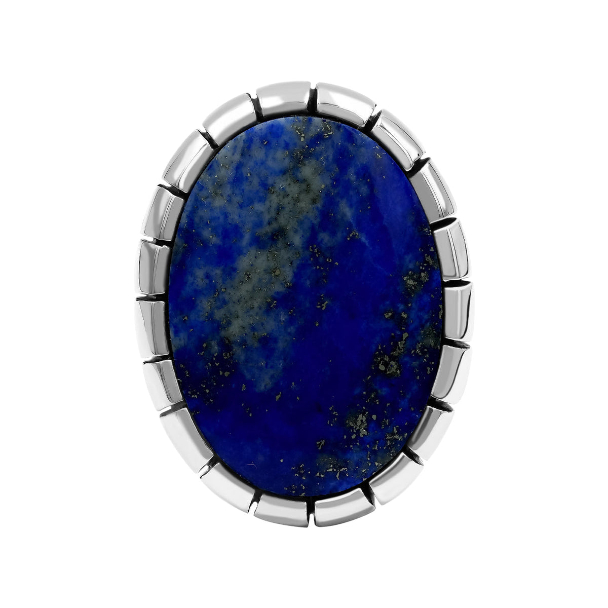 Bague Starborn en lapis-lazuli avec tige Bali en argent sterling