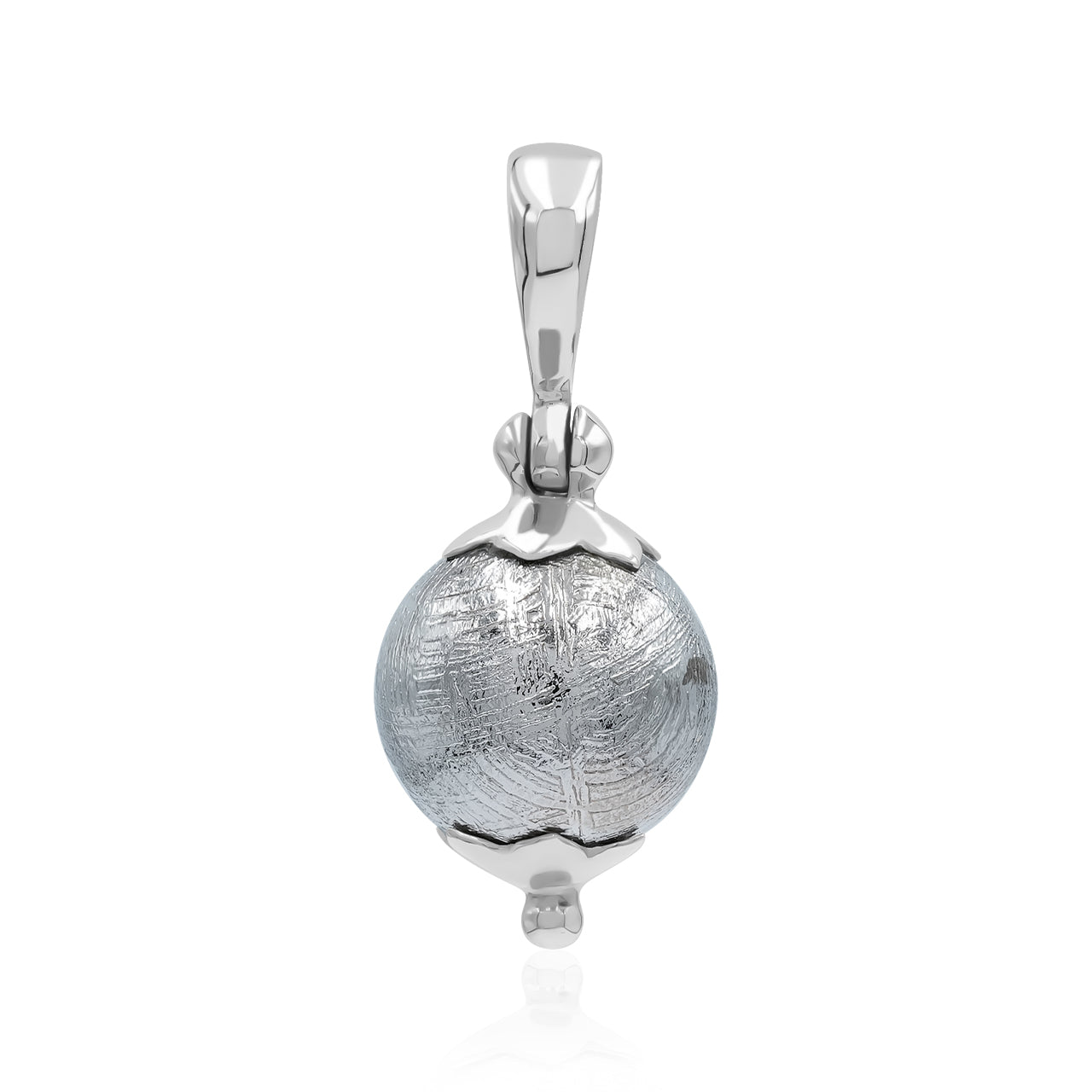 Starborn Sterling Silver Muonionalusta Meteorite Pendant