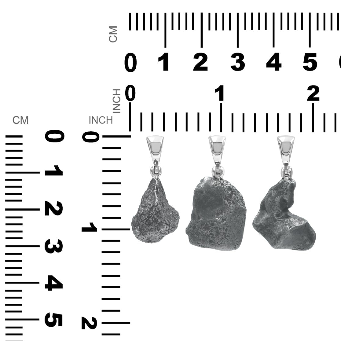 Sikhote Alin Meteoritennugget Anhänger aus Sterlingsilber