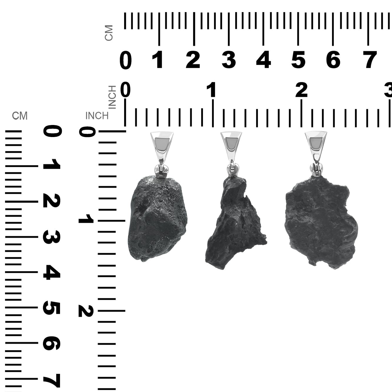 Sikhote Alin Meteoritennugget Anhänger aus Sterlingsilber