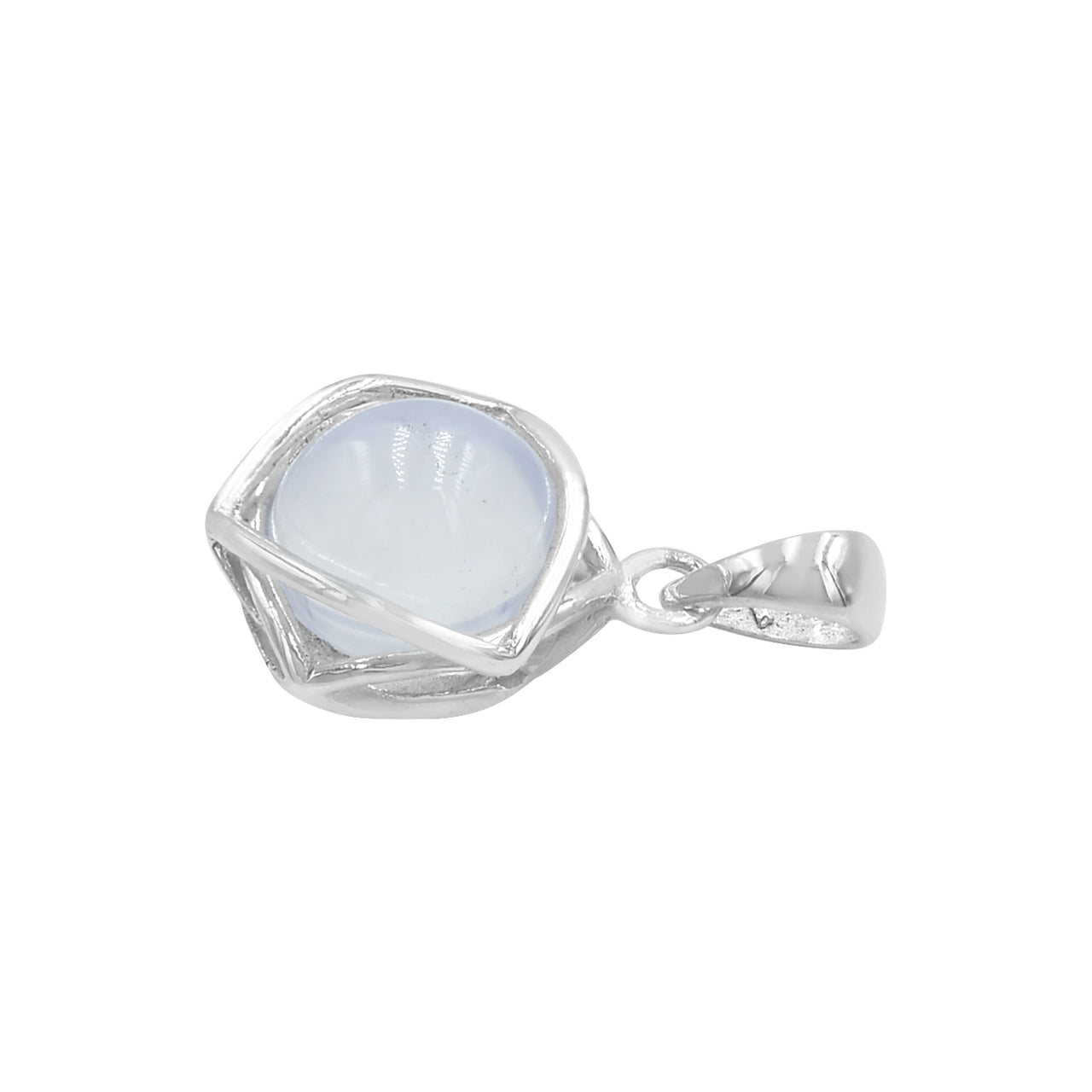 Starborn Gemstone Sphere 6-Point Star Pendant in Sterling Silver