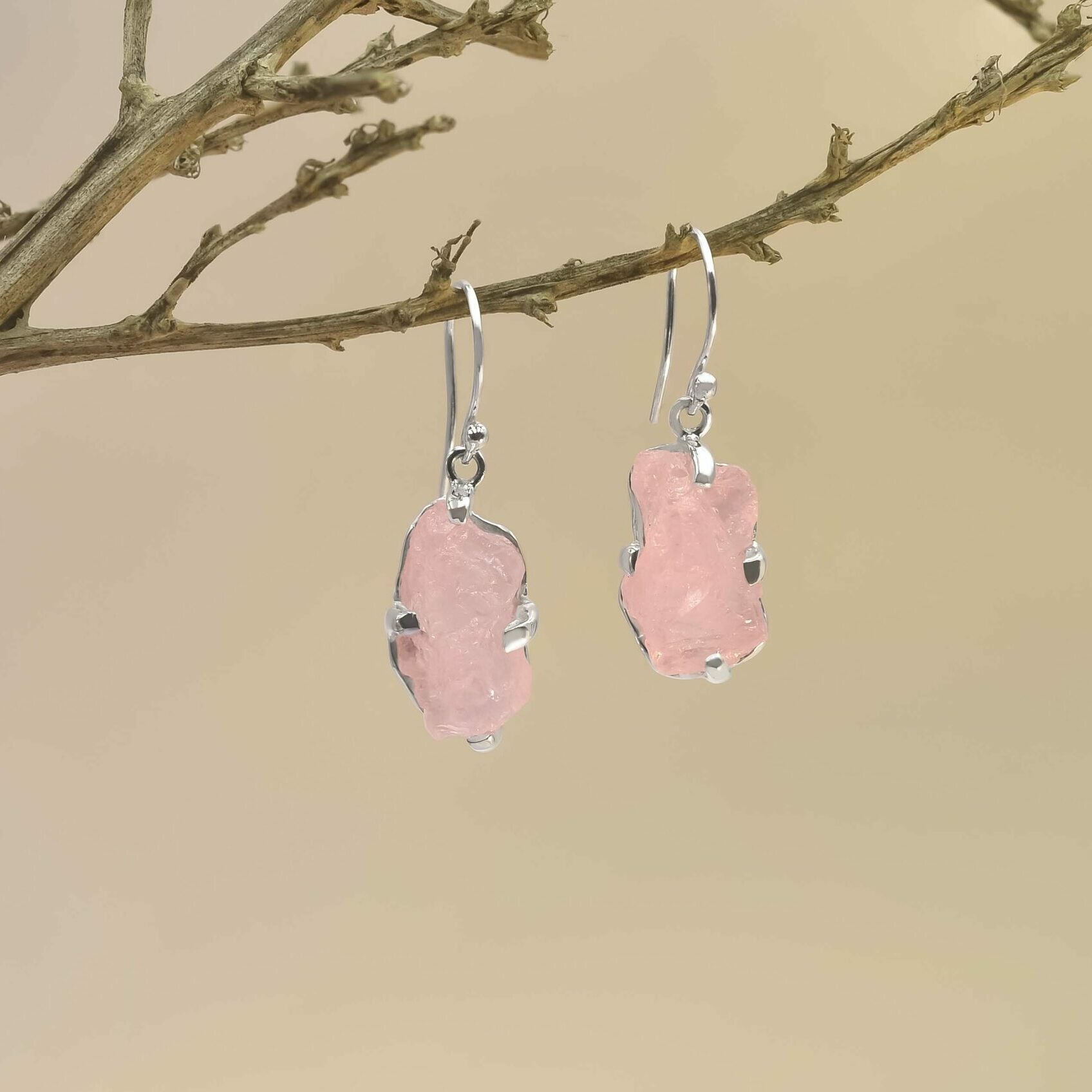 Morganite Prong Set Earrings