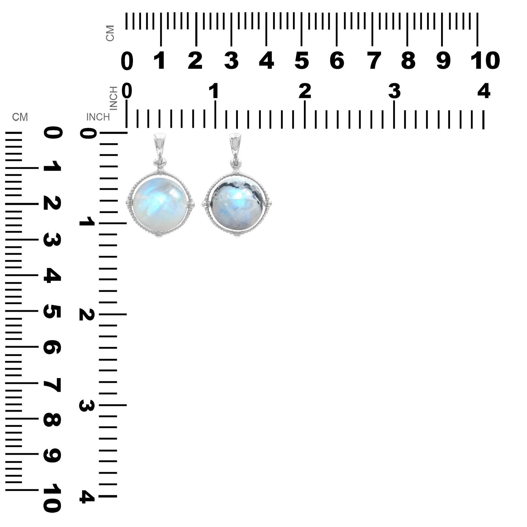 Starborn Gemstone Spinning Tactile Sphere Pendant in Sterling Silver