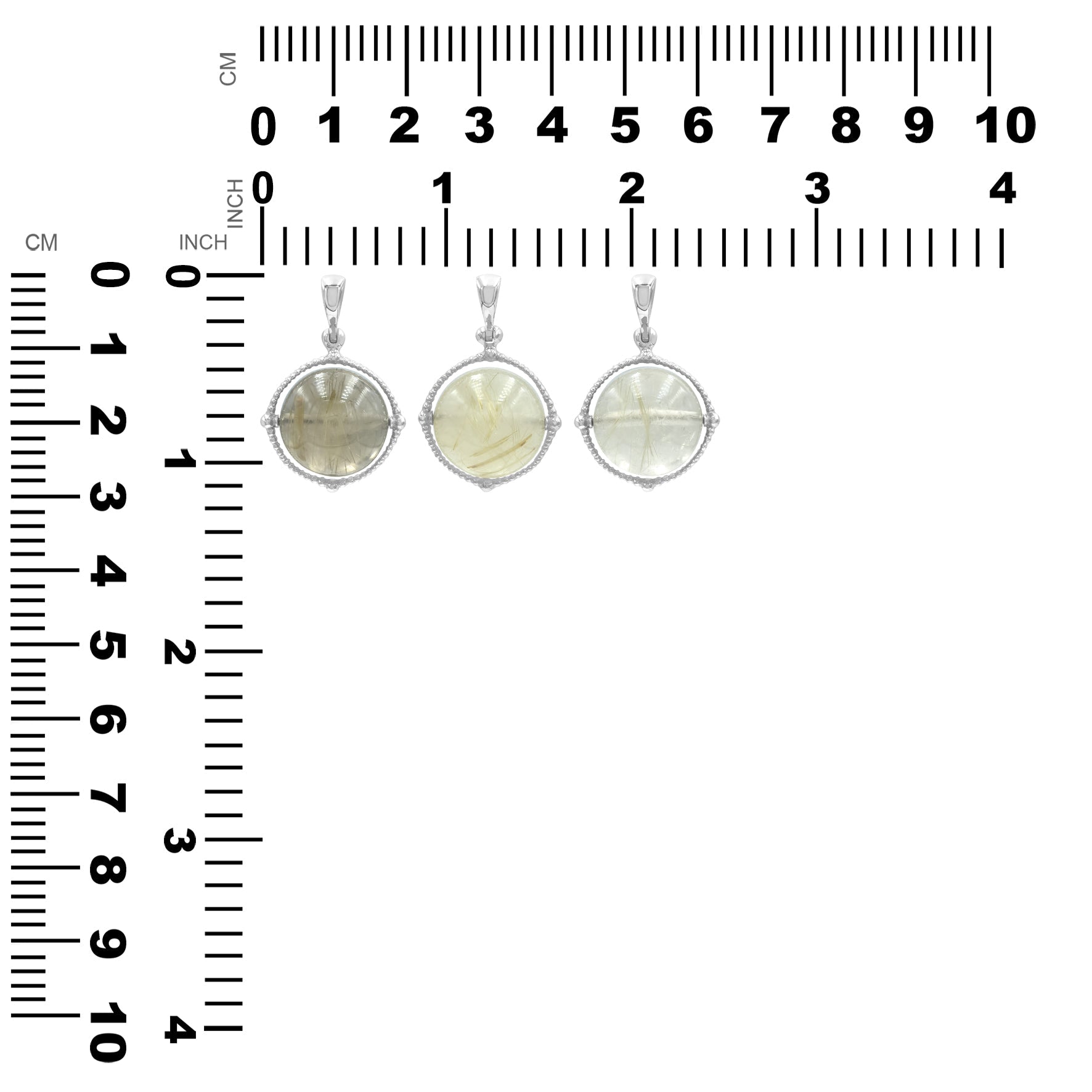 Starborn Gemstone Spinning Tactile Sphere Pendant in Sterling Silver