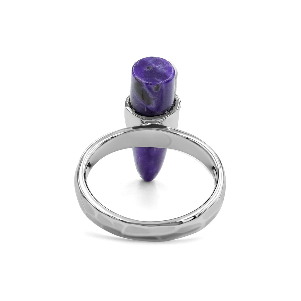 Starborn Sugilite mit Silberbandring aus feinem Sterlingsilber