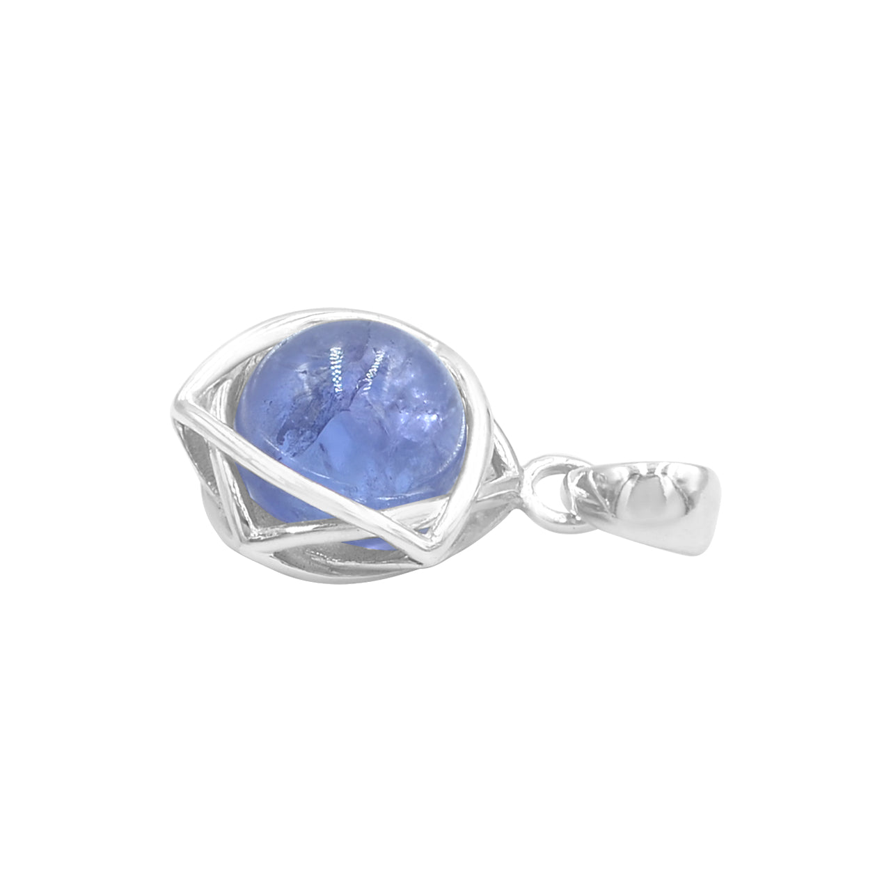 Starborn Gemstone Sphere 6-Point Star Pendant in Sterling Silver