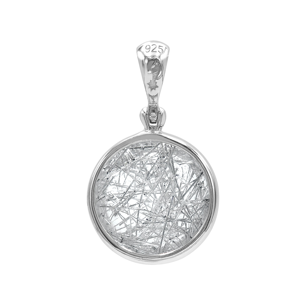 Starborn Silberner Turmalin-Quarz-Anhänger aus Sterlingsilber