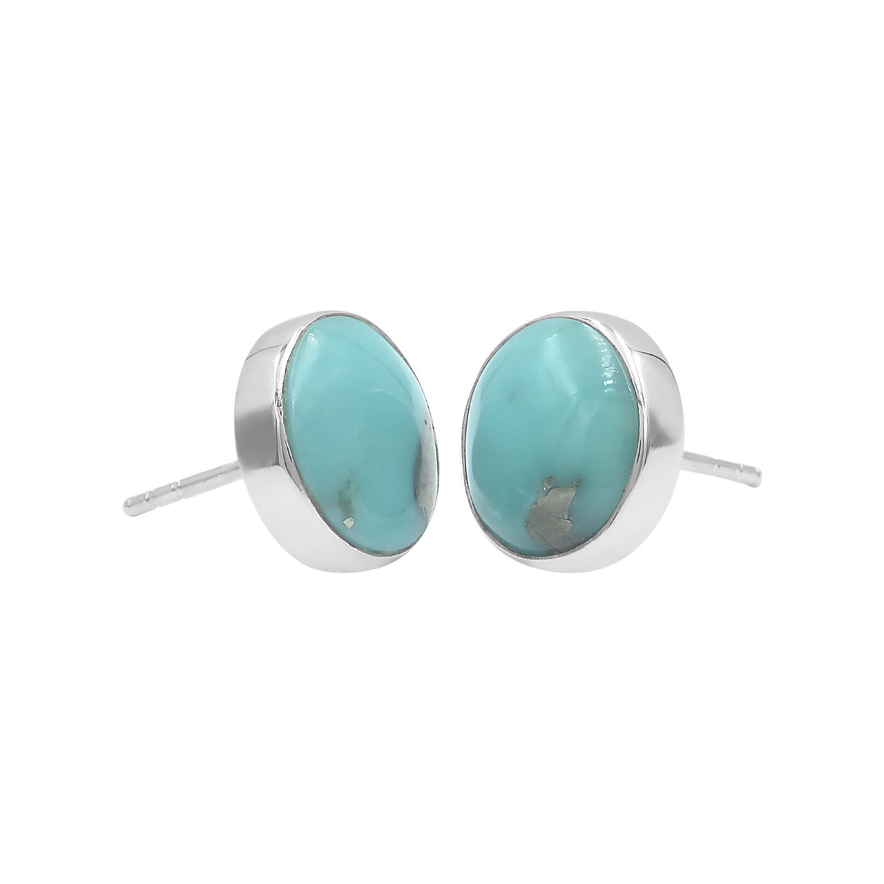Starborn Campitos Turquoise Post Earrings in Sterling Silver