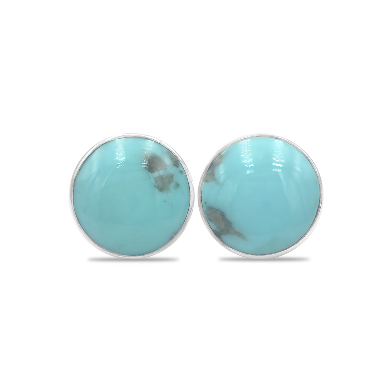 Starborn Campitos Turquoise Post Earrings in Sterling Silver