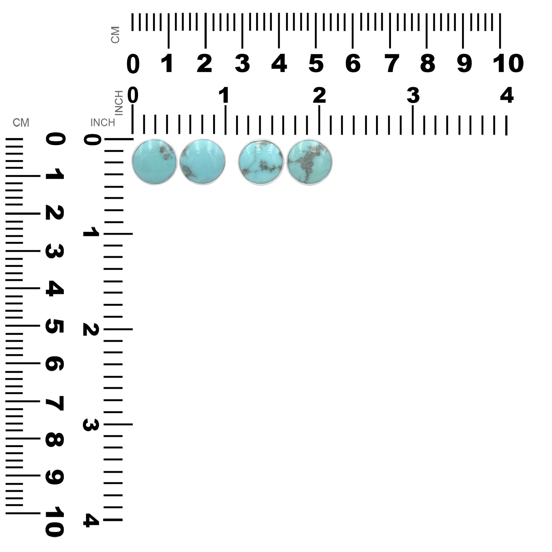 Starborn Campitos Turquoise Post Earrings in Sterling Silver