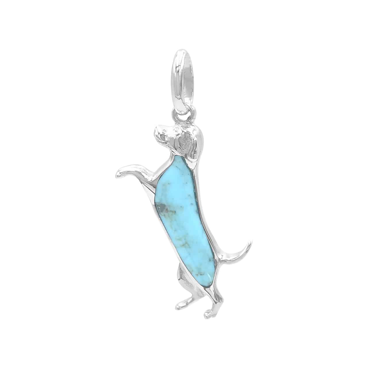 Pendentif Silhouette de chien Starborn en argent sterling