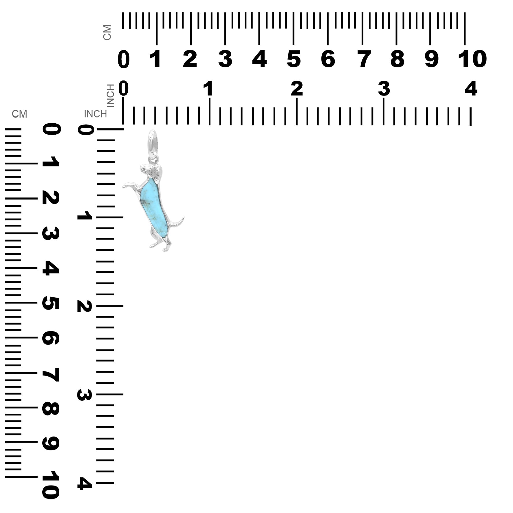 Pendentif Silhouette de chien Starborn en argent sterling