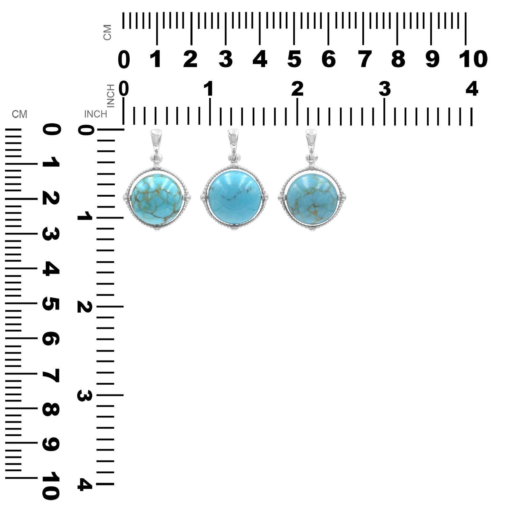 Starborn Gemstone Spinning Tactile Sphere Pendant in Sterling Silver