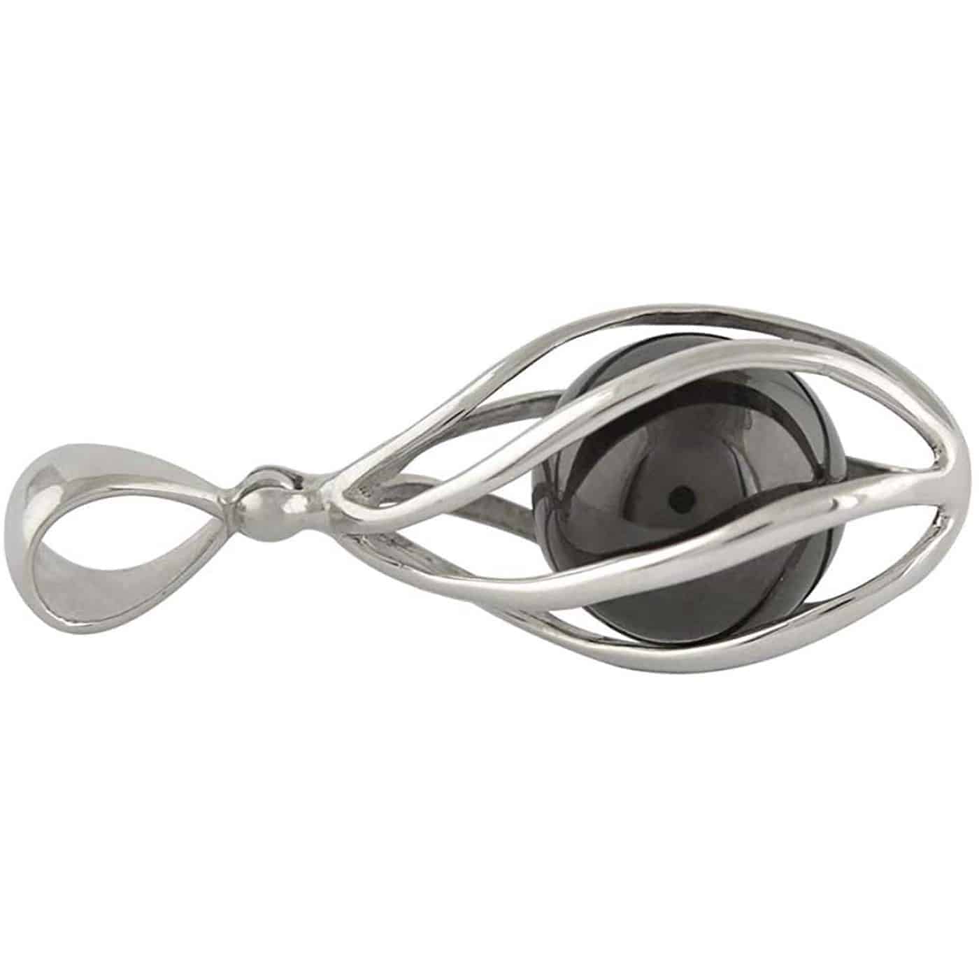 Starborn-Elite-Shungite-Sphere-Sterling-Silver-Spiral-Pendant-B07TDCPRPX-3