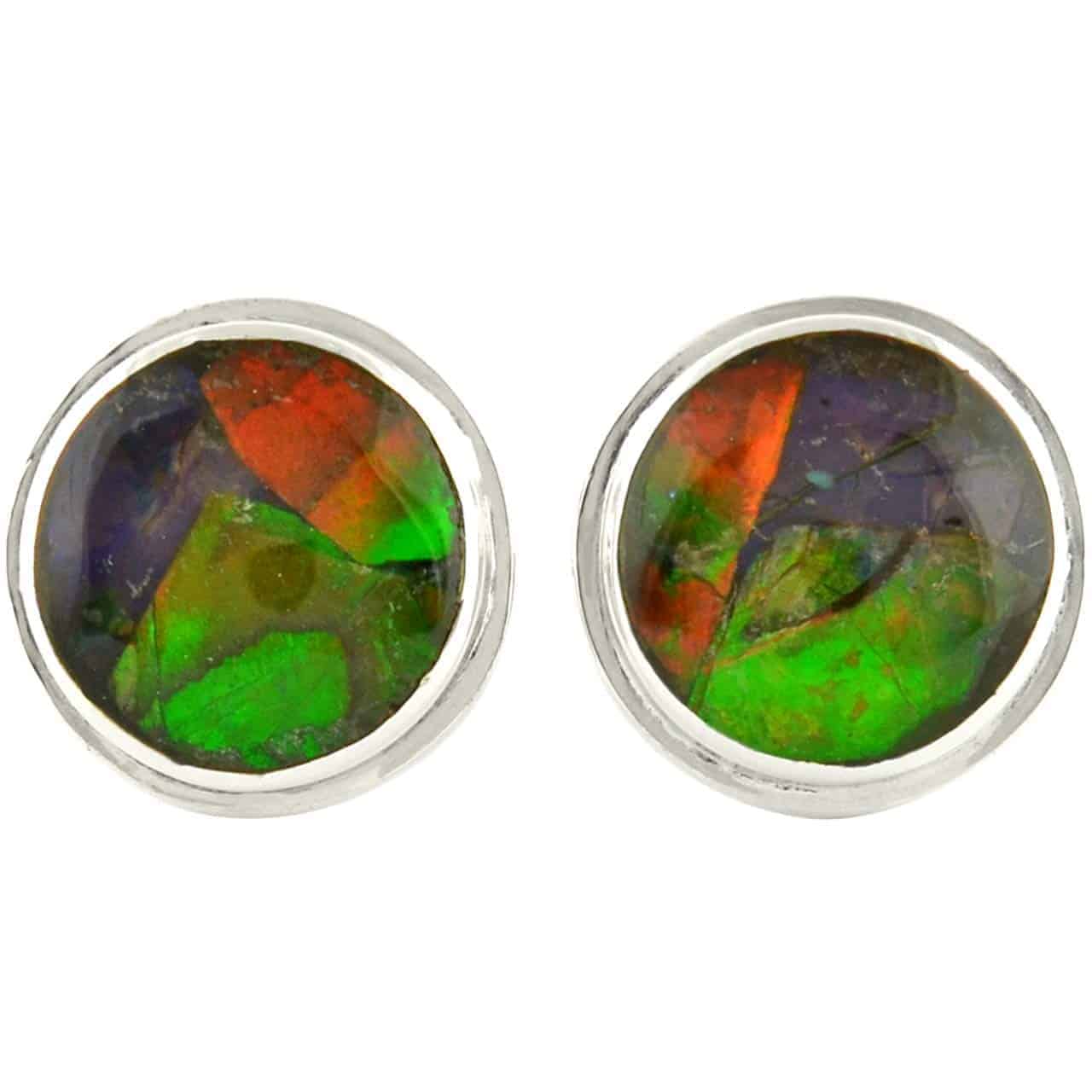 Starborn-Sterling-Silver-Ammolite-Post-Earrings-9mm-B07S2CQLLJ
