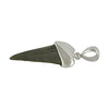Starborn Fossil Shark Tooth Cap Set Pendant in Sterling Silver
