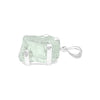 Starborn Rough Aquamarine Gemstone Pendant in Sterling Silver - medium