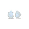 Starborn Creations Rough Moonstone Gemstone Post style earring