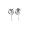 Starborn Natural Cubic Zirconia Crystal Post Earrings in Sterling Silver