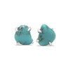 Starborn Creations Rough Turquoise Gemstone Post style earring