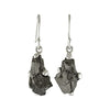 Starborn Rough Elite Schungit-Tropfenohrringe aus Sterlingsilber 