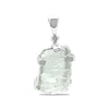 Starborn Rough Aquamarine Gemstone Pendant in Sterling Silver - medium