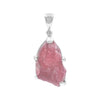 Starborn Rhodonite 15-20 Carat Raw Gemstone Pendant Sterling Silver 925