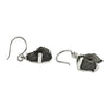 Starborn Rough Elite Schungit-Tropfenohrringe aus Sterlingsilber 
