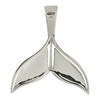Starborn Red Coral Whale Fin Pendant in Sterling Silver - Large