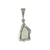 Starborn Raw 5-10ct Hiddenite Pendant Made From Sterling Silver