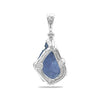 Starborn Rough 10-15 cts Tanzanite Crystal Pendant in Sterling Silver