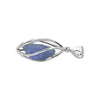 Starborn Genuine Tanzanite Rough Gemstone Sterling Silver Cage Style Pendant