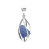 Starborn Genuine Tanzanite Rough Gemstone Sterling Silver Cage Style Pendant