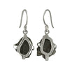 Starborn Rough Elite Schungit-Tropfenohrringe aus Sterlingsilber 
