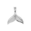 Starborn Cultivated Sterling Silver Opal Whale Fin Pendant - Large