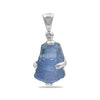 Starborn Rough 15-25 cts Tanzanite Crystal Pendant in Sterling Silver