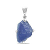 Starborn Rough 15-25 cts Tanzanite Crystal Pendant in Sterling Silver