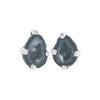 Starborn Natural Mini Geode Claw Setting Earrings in Sterling Silver