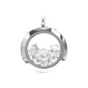 Starborn Herkimer Window Pendant in Stainless Steel