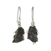 Starborn Rough Elite Schungit-Tropfenohrringe aus Sterlingsilber 