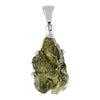 Starborn Moldavite Natural 10-15 carat Raw Healingstone 925 Sterling Silver Pendant