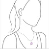 Starborn Rough Kunzite Gemstone Sterling Silver Pendant - large