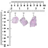 Starborn Rough Kunzite Gemstone Sterling Silver Pendant - large