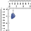 Starborn Rough 15-25 cts Tanzanite Crystal Pendant in Sterling Silver