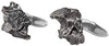 Starborn-Manschettenknöpfe aus Sterlingsilber und echtem Campo Del Cielo-Meteoriten