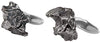 Starborn Sterling Silver and Genuine Campo Del Cielo Meteorite Cufflinks