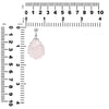 Starborn Rough 40-50 ct Morganite Gemstone Pendant in Sterling Silver